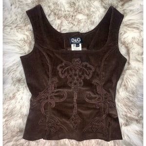 Vintage D&G FW 2002 Corduroy Corset✨